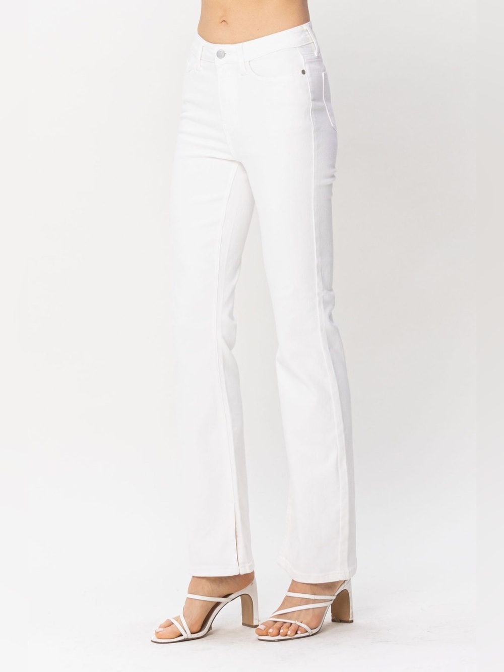 Judy Blue Off White High-Rise Boot Cut  Jeans - Sz 11/30